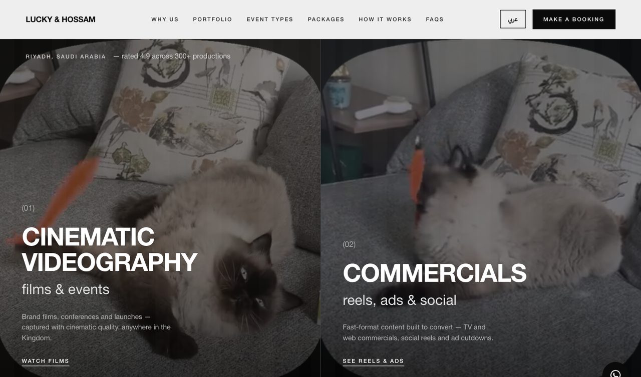 Lucky & Hossam — studio site